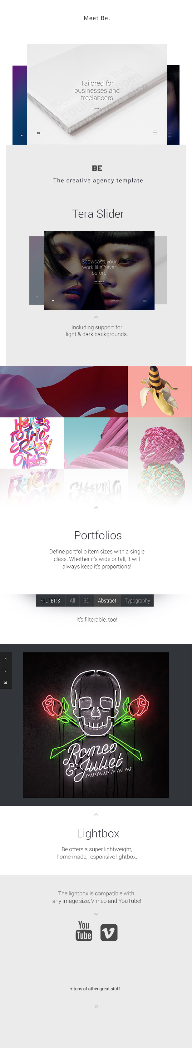 Be - Responsive HTML5 Template for freelancers and businesses