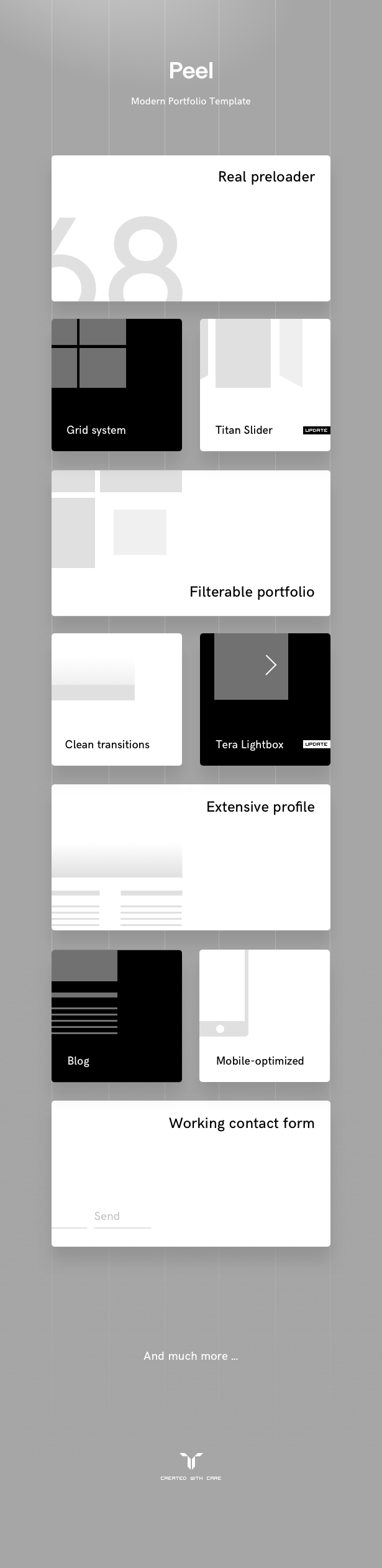 Peel - Portfolio Template For Creatives