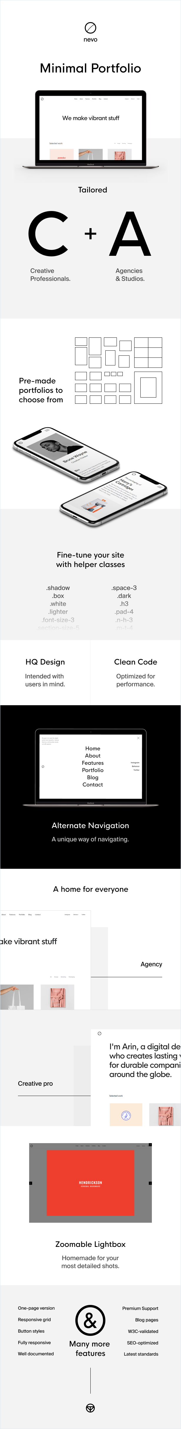 Nevo - Creative Pro and Agency Studio Template